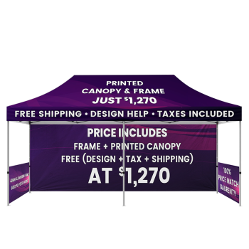 full print 10x20 Custom canopy tent 